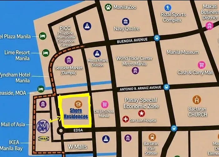 Shore Residences Walking Distance To Mall Of And Near Airport Apartment Manila