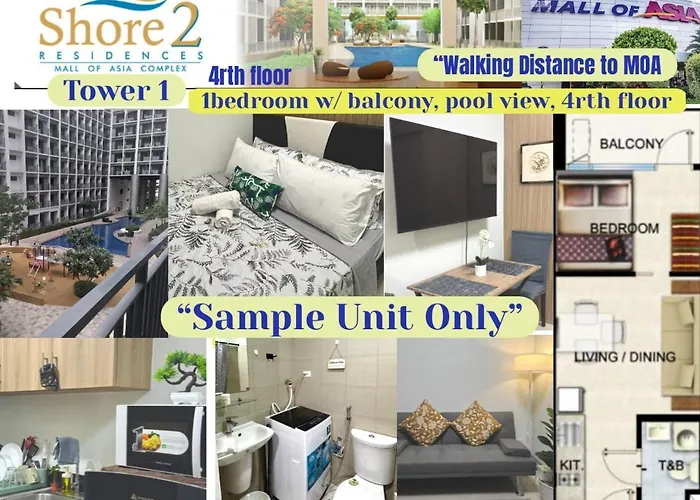 Apartment Shore Residences Walking Distance To Mall Of And Near Airport *